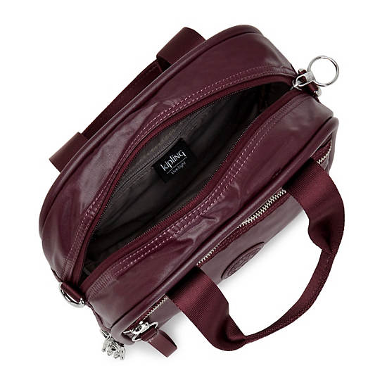 Sacs À Bandoulière Kipling Hadya Metallic Bordeaux | FR 1800KO